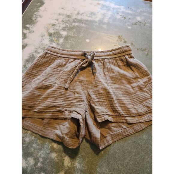 JENNI KAYNE | Playa Pajama Shorts in olive green sz Small - Picture 1 of 4